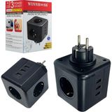 Winnboss Akım Korumalı Priz Üçlü 2xusb 1 x Type-C 10A 2500W Wınnboss WN-3440