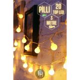 Winnie Baby Mini Top Led 3 Metre 20 Led Pilli Gün Işığı Yılbaşı Yeni Yıl Dekor Lambası Çocuk Odası Aydınlatma