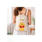 Winnie The Pooh Büzgülü Keten Çanta C360