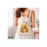 Winnie The Pooh Büzgülü Keten Çanta C369