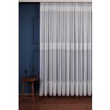 WİNSEV Yıldız Desen Tt Zemin Brode Nakış Işlemeli Tül Perde (1/3Sık Pile) EKRU 150 x 250
