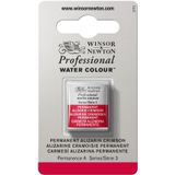 Winsor & Newton 0101466 Professional sulu boya, sanatçı kalitesinde canlı sulu boya, yüksek renk parlaklığı ve parlaklık, solmaz, arşiv kalitesi, 1/2 kap - kalıcı Alizarin karmesin