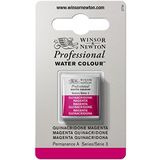 Winsor & Newton 0101545 Professional sulu boya, sanatçı kalitesinde canlı sulu boya, yüksek renk parlaklığı ve parlaklık, solmaz, arşiv kalitesi, 1/2 kap - Chinacridon macenta