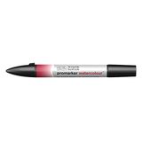 Winsor & Newton 0201003 Sulu Boya Kalemi – 2 Uçlu, Fırça ve İnce Uç, Işığa Dayanıklı, Kaligrafi, Çizim için Yüksek Pigmentli Sulu Boya – Alizarin Karmesin Renk Tonu