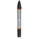 Winsor & Newton 0201074 sulu boya kalemi – 2 uç, fırça ve ince uç, solmaz, kaligrafi, çizimler için yüksek pigmentli sulu boya – Siena yakılmış