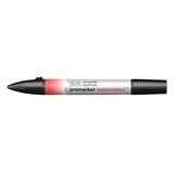 Winsor & Newton 0201095 sulu boya kalemi – 2 uç, fırça ve ince uç, solmaz, kaligrafi, çizimler için yüksek pigmentli sulu boya – kadmiyum kırmızısı renk tonu