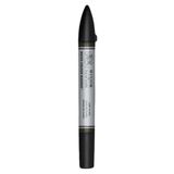Winsor & Newton 0201337 sulu boya kalemi – 2 uç, fırça ve ince uç, solmaz, kaligrafi, çizimler için yüksek pigmentli sulu boya – lamba siyahı