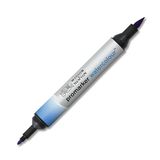 Winsor & Newton 0201401 sulu boya kalemi – 2 uç, fırça ve ince uç, solmaz, kaligrafi, çizimler için yüksek pigmentli sulu boya – orta mavi