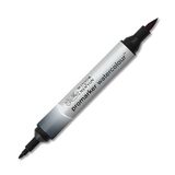 Winsor & Newton 0201465 sulu boya kalemi – 2 uç, fırça ve ince uç, solmaz, kaligrafi, çizimler için yüksek pigmentli sulu boya – Paynes grisi