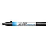 Winsor & Newton 0201515 sulu boya kalemi – 2 uç, fırça ve ince uç, solmaz, kaligrafi, çizimler için yüksek pigmentli sulu boya – Fthalo mavisi, yeşil ton