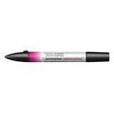 Winsor & Newton 0201545 sulu boya kalemi – 2 uç, fırça ve ince uç, solmaz, kaligrafi, çizimler için yüksek pigmentli sulu boya – Quinacridone macenta