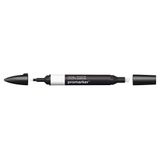 Winsor & Newton 0203372 ProMarker Profesyonel Düzen Kalemi - 2 Uçlu, Çizimler, Tasarım ve Düzenler için İnce ve Geniş - Sıcak Gri 0, 1 Adet (1'li Paket)