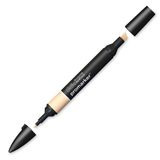 Winsor & Newton 0203625 ProMarker Profesyonel Düzen Kalemi - 2 Uçlu, Çizimler, Tasarım ve Düzenler için İnce ve Geniş - Bisküvi