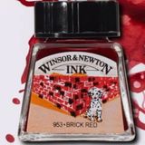 Winsor Newton 040 Brick Red Çini Çizim Mürekkebi
