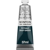 Winsor & Newton 1414048 Winton, ince kaliteli yağlı boya – 37 ml tüp, eşit kıvamlı, ışığa dayanıklı, yüksek kapatma gücü, renk pigmentleri açısından zengin – ftalo koyu yeşil