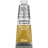 Winsor & Newton 1414280 Winton, ince kaliteli yağlı boya – 37 ml tüp, eşit kıvamlı, ışığa dayanıklı, yüksek kapatma gücü, renk pigmentleri açısından zengin – Azo sarı yeşil