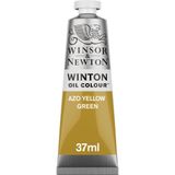 Winsor & Newton 1414280 Winton, ince kaliteli yağlı boya – 37 ml tüp, eşit kıvamlı, ışığa dayanıklı, yüksek kapatma gücü, renk pigmentleri açısından zengin – Azo sarı yeşil