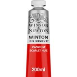 Winsor & Newton 1437107 Winton, ince kaliteli yağlı boya – 200 ml tüp, eşit kıvamlı, ışığa dayanıklı, yüksek kapatma gücü, renk pigmentleri açısından zengin – Kadmiyum kızıl renk tonu