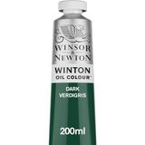 Winsor & Newton 1437405 Winton, ince kaliteli yağlı boya – 200 ml tüp, eşit kıvamlı, ışığa dayanıklı, yüksek kapatma gücü, renk pigmentleri açısından zengin – yeşil sunta koyu