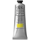 Winsor & Newton 2320346 profesyonel akrilik boya, sanatçı kalitesi, yüksek renk parlaklığı ve opaklık, arşiv kalitesi, 60 ml tüp - limon sarısı