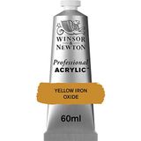Winsor & Newton 2320737 profesyonel akrilik boya, sanatçı kalitesi, yüksek renk parlaklığı ve opaklık, arşiv kalitesi, 60 ml tüp - demir oksit sarı
