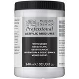 Winsor & Newton 3054920 Beyaz Gesso, Akrilik Boyalar İçin Astar Boyası, Yağlı Boyalar, Alkid Boyaları - 946 Ml Saksı