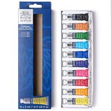 Winsor & Newton 390664 Cotman sulu boya seti, mükemmel şeffaflık, renk gücü ve canlı renkler için işleme özellikleri - başlangıç seti, 5 ml tüplerde 10 renk