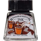 Winsor Newton 469 Peat Brown 14 ml Çizim Mürekkebi