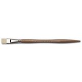 Winsor & Newton 5010310 sentetik sanatçı yağlı fırça, yüksek esneklik ve kullanım ömrü, yağlı boyalar ve alkid boyalar için ergonomik sap - düz fırça, kısa No. 10