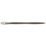 Winsor & Newton 5010408 sentetik sanatçı yağlı fırça, yüksek esneklik ve kullanım ömrü, yağlı boyalar ve alkid boyalar için ergonomik sap - Düz fırça No. 8