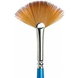 Winsor & Newton 5308002 Cotman Sulu Boya Sentetik Saç Fırçası - Seri 888 - Yelpaze Fırçası, Mükemmel Zıplama Gücüne Sahip Uzun Sap, Renk Taşıma Gücü ve Nokta Hassasiyeti - No.2 - 40 mm