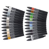 Winsor & Newton 5796595 Architectural Tones 24'lü Mimarlık Tonları Çantalı Promarker Set