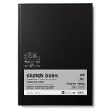 Winsor & Newton 6673008 eskiz defteri, 50 yaprak eskiz kağıdı, 170 g/m², sert kapak, sırt tutkallı, mikro delikli yapraklar - A3