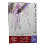 Winsor & Newton 6689712 çizim defteri, orta boy taneli, saf beyaz, yapıştırılır, saf beyaz, 130 g/m², 30 – yaprak, DIN A2, kağıt, Beyaz, DIN A4 - 96g/m², geleimt