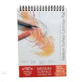 Winsor & Newton 6689722 çizim defteri, orta boy taneli, saf beyaz, spiral bağlantı, saf beyaz, 150 g/m², 25 – yaprak, DIN A2, kağıt, Beyaz, DIN A3 - 150g/m², Spiralbindung