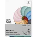 Winsor & Newton Akma Yapmayan Markör Bloknotu Yapışkanlı 75GR 50 Sayfa A3 29.7X42CM