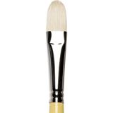 Winsor & Newton Artists' Sert Kıl Uzun Sap Kedi Dili Fırça N:12 - Beyaz