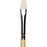 Winsor & Newton Artists' Sert Kıl Uzun Sap Kısa Yassı Fırça N:4 - Beyaz