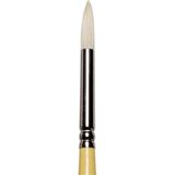 Winsor & Newton Artists' Sert Kıl Uzun Sap Yuvarlak Fırça N:4 - Beyaz