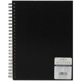 Winsor & Newton Black Sert Kapaklı Spiralli Eskiz Defteri 170 gr (50 Yaprak) A5