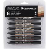 Winsor & Newton : Brush Marker Ten Renkleri Seti 6 Renk