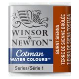 Winsor Newton Burnt Sienna 074 Yarım Tablet Sulu Boya