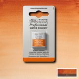 Winsor Newton Burnt Sienna 074S.1 Yarım Tablet Sulu Boya