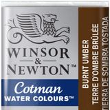 Winsor Newton Burnt Umber 076 Yarım Tablet Sulu Boya