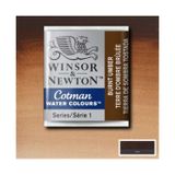 Winsor & Newton Cotman Burnt Umber 76 Yarım Tablet Sulu Boya