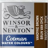 Winsor & Newton Cotman Yarım Tablet Sulu Boya Vandyke Brown