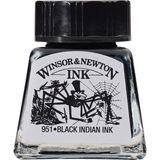Winsor & Newton Drawing Ink Çizim ve Çini Mürekkebi 030 Black Indian Ink
