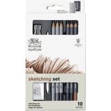 Winsor & Newton : Eskiz Kalem Seti : 10 Parça (Metal Kutu)