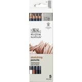Winsor & Newton : Eskiz Kalem Seti : 4 Kalem + Silgi (Blisterli)