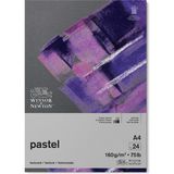 Winsor & Newton : Gri Tonlu Naturel Dokulu Pastel Boya Bloknotu (Yapışkanlı) : 160 gr : 24 Yaprak - A4